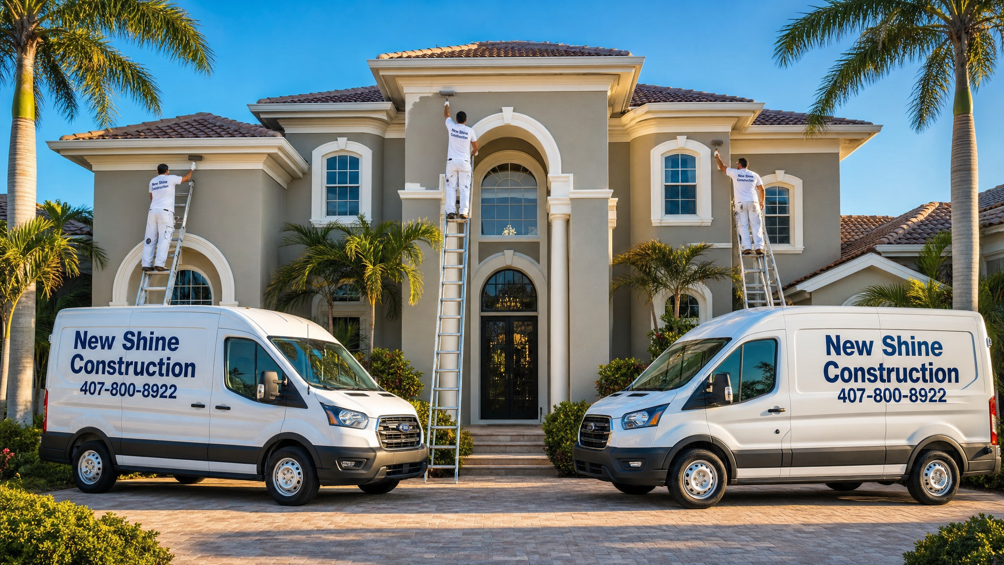 Interior & Exterior Painting project by New Shine Construction