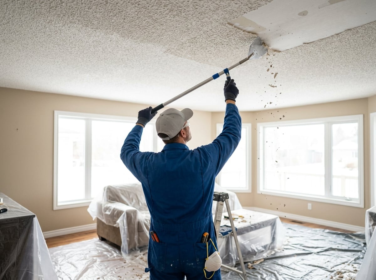 Popcorn Ceiling Removal in Florida: What Actually Happens